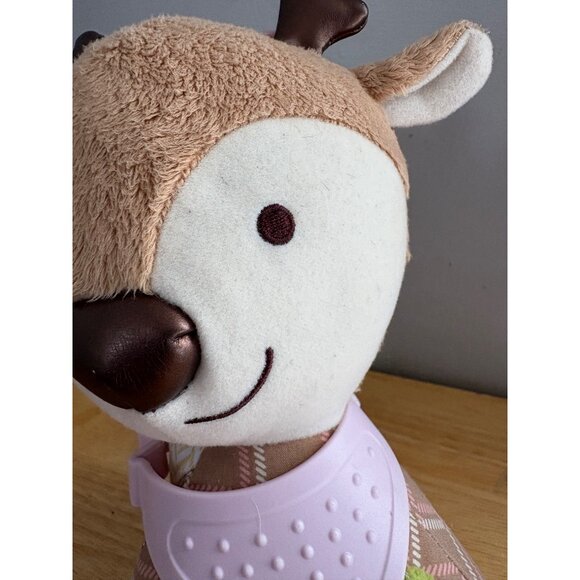 Skip Hop Plush Deer Fawn Baby Teether Toy With Rattle & Soft Textured Teething - Picture 5 of 13